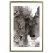 Poster Whispering Dreams - black and white romantic animals on white background 123678 additionalThumb 16
