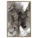 Poster Whispering Dreams - black and white romantic animals on white background 123678 additionalThumb 20