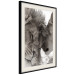 Poster Whispering Dreams - black and white romantic animals on white background 123678 additionalThumb 2