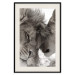 Poster Whispering Dreams - black and white romantic animals on white background 123678 additionalThumb 18