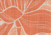Canvas Print Canvas magnolia - japandi style orange flower print 123778 additionalThumb 5