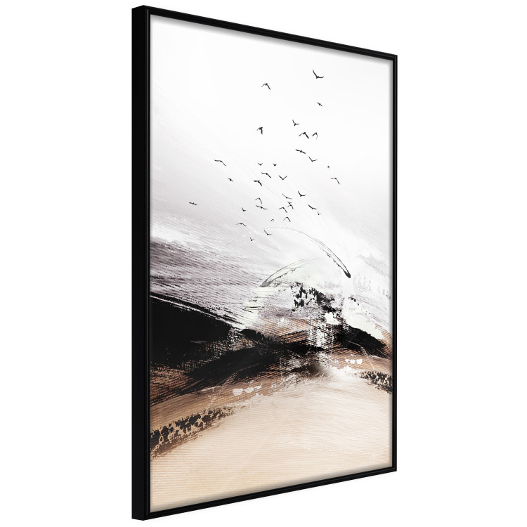 Wall Poster At the Edge of the Forest - artistic landscape with birds in an abstract style 125278 additionalImage 12