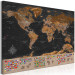Large canvas print World: Brown Map [Large Format] 125478 additionalThumb 3