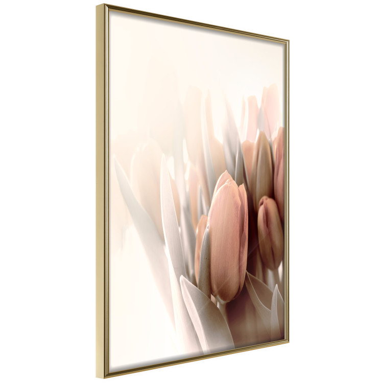 Poster Spring Mist - composition of colorful tulips against a bright glow 126678 additionalImage 8
