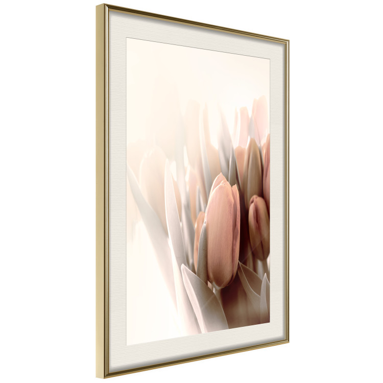 Poster Spring Mist - composition of colorful tulips against a bright glow 126678 additionalImage 4