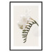 Poster Spring Plume - composition of white spring flowers on a beige background 127478 additionalThumb 15