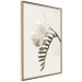 Poster Spring Plume - composition of white spring flowers on a beige background 127478 additionalThumb 14