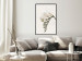 Poster Spring Plume - composition of white spring flowers on a beige background 127478 additionalThumb 4