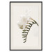 Poster Spring Plume - composition of white spring flowers on a beige background 127478 additionalThumb 19