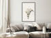 Poster Spring Plume - composition of white spring flowers on a beige background 127478 additionalThumb 24