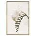 Poster Spring Plume - composition of white spring flowers on a beige background 127478 additionalThumb 17