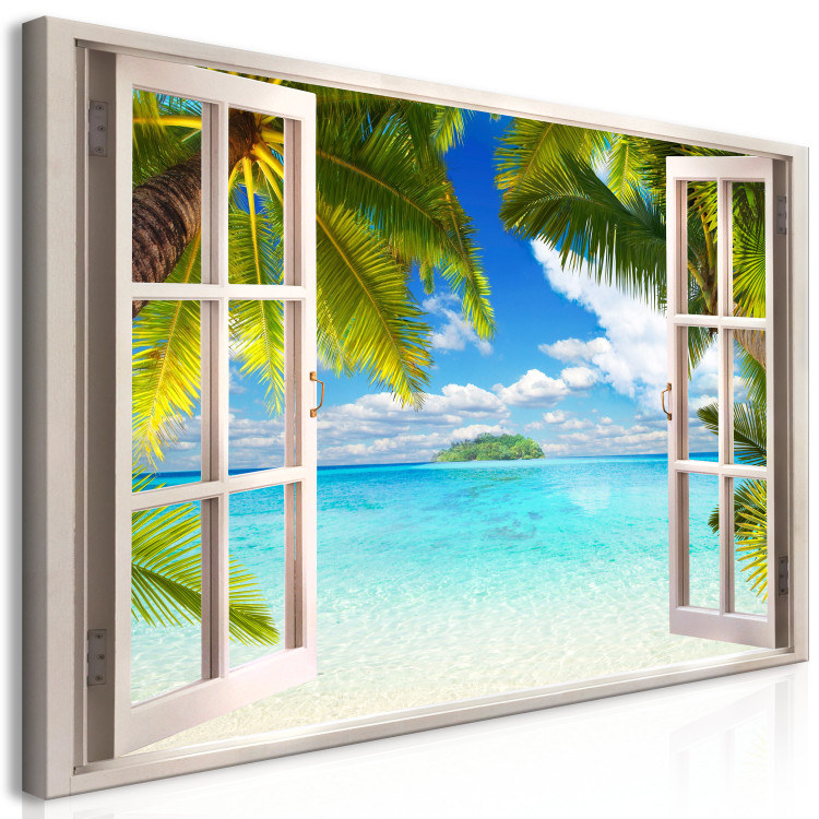 Large canvas print Window: Sea View II [Large Format] 128678 additionalImage 3