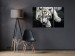 Canvas Calm tiger - triptych with a lying tiger on a black background 128778 additionalThumb 3