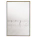 Poster Misty Trail - landscape of sticks protruding from the water on a white background 130378 additionalThumb 15