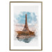 Poster Parisian View - colorful landscape of the Eiffel Tower in watercolor motif 131778 additionalThumb 14