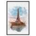 Poster Parisian View - colorful landscape of the Eiffel Tower in watercolor motif 131778 additionalThumb 16