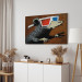 Canvas Print Rat in 3D Glasses (Banksy) - street art of a whimsical animal 132478 additionalThumb 10