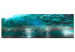 Canvas Turquoise Impression (1-piece) Narrow - blue abstract forest 134578