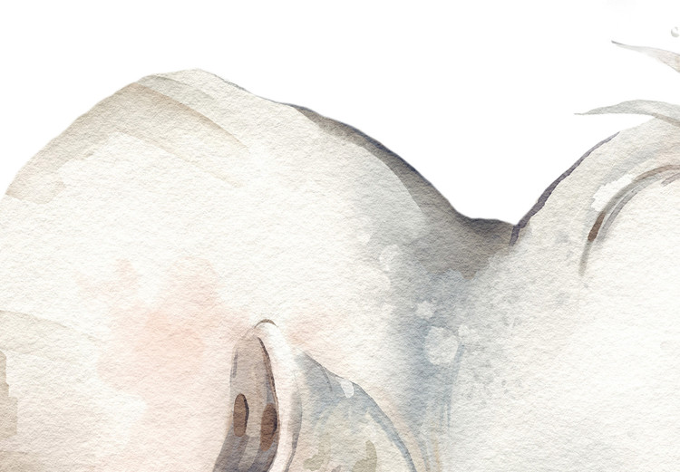 Canvas Drawing, joyful elephant - a stylized watercolor composition 136378 additionalImage 4