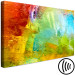 Canvas Art Print Mountains from Above (1-piece) Wide - colorful abstraction on texture 137178 additionalThumb 6