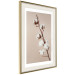 Poster Softness of Cotton - plant with soft white flowers on a beige background 137978 additionalThumb 18