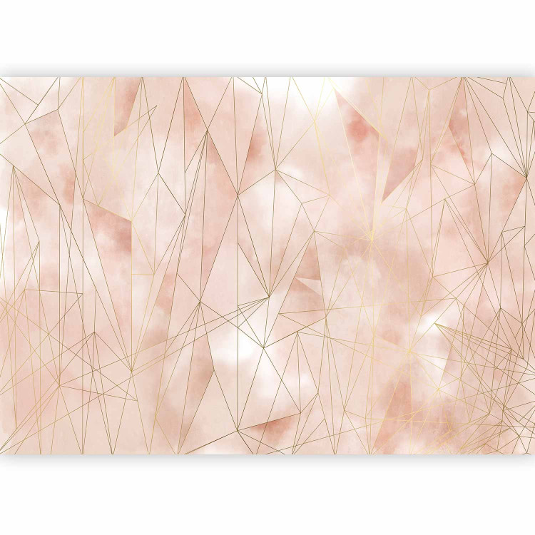 Photo Wallpaper Pastel triangles - beige composition with abstract motif 138378 additionalImage 1