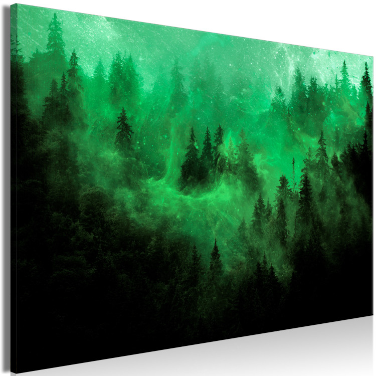 Canvas Magical Mist (1-piece) - third variant - green forest landscape 142978 additionalImage 2