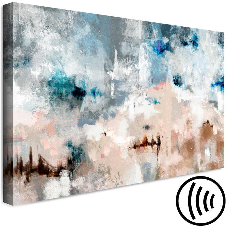 Canvas Art Print Unreal Landscape (1-piece) - abstraction in blues and pinks 143878 additionalImage 6