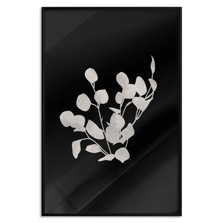 Poster Eucalyptus Twigs - Minimalist Leaves on a Dark Background 146178 additionalImage 23