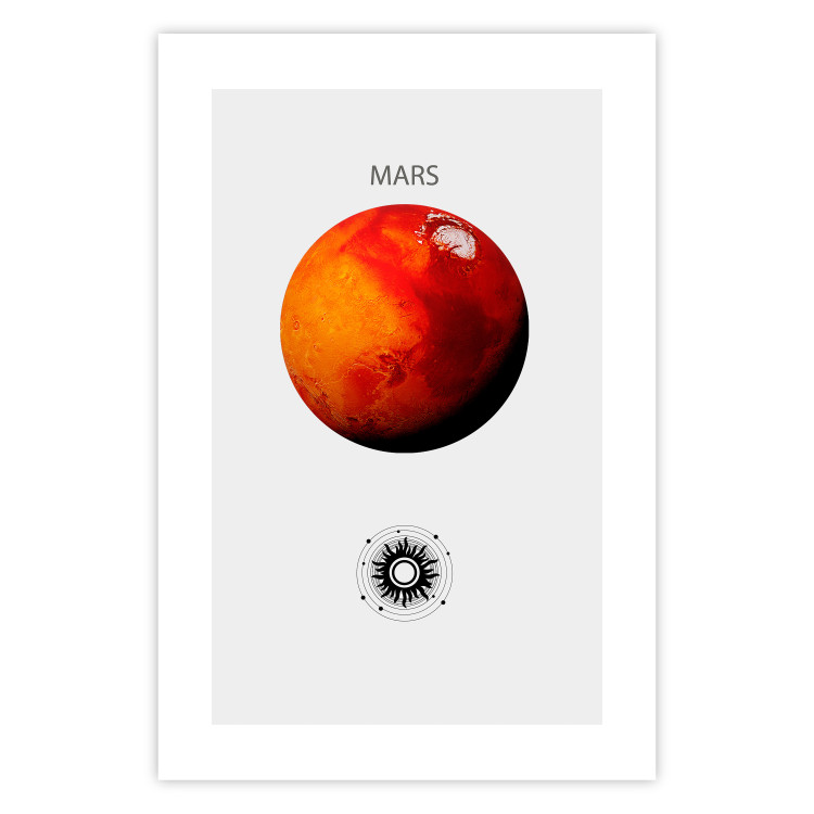 Wall Poster Red Planet - Mars and Abstract Composition with Solar System II 146478 additionalImage 19
