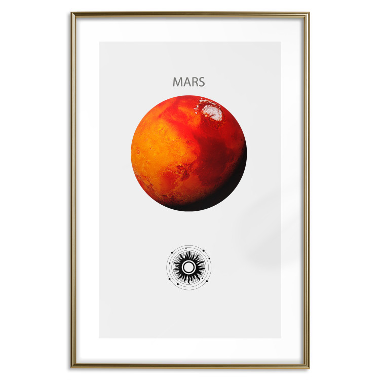 Wall Poster Red Planet - Mars and Abstract Composition with Solar System II 146478 additionalImage 24