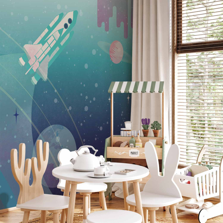Wall Mural Space Adventure - Interplanetary Rocket Illustration 148478 additionalImage 8