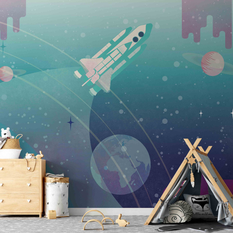 Wall Mural Space Adventure - Interplanetary Rocket Illustration 148478 additionalImage 6