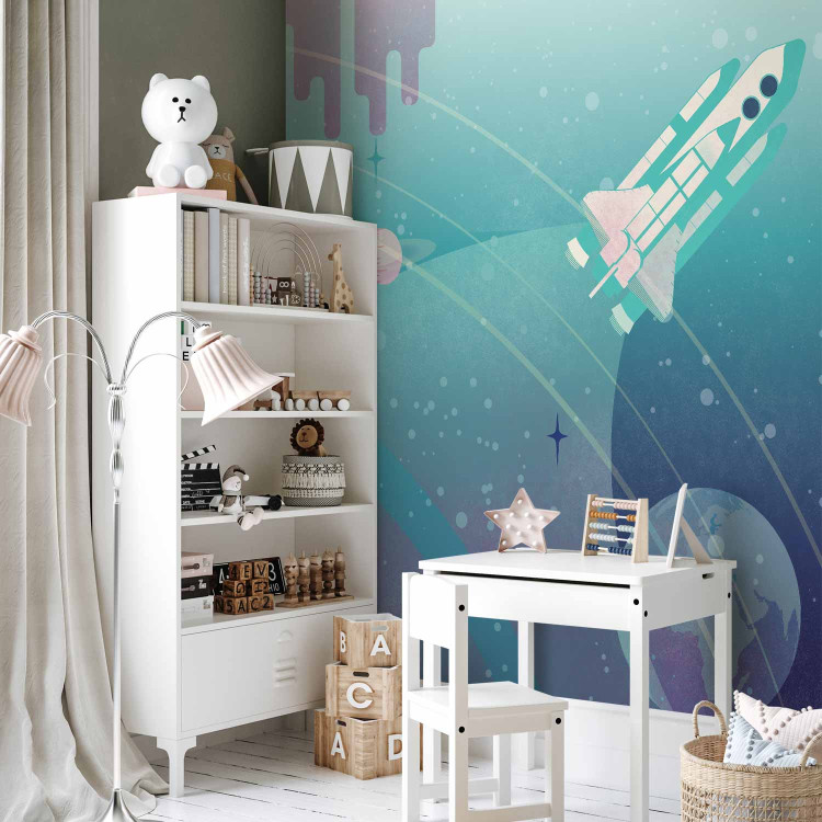Wall Mural Space Adventure - Interplanetary Rocket Illustration 148478 additionalImage 7