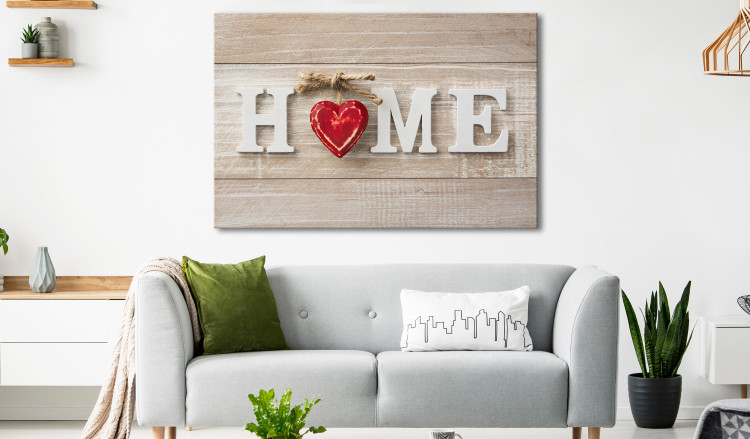 Large canvas print Home: Red [Large Format] 149278 additionalImage 6