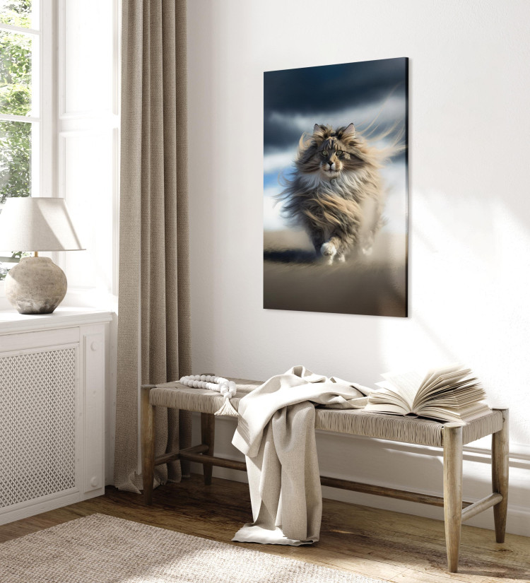 Canvas AI Maine Coon Cat - Strutting Animal With Flowing Hair - Vertical 150178 additionalImage 10