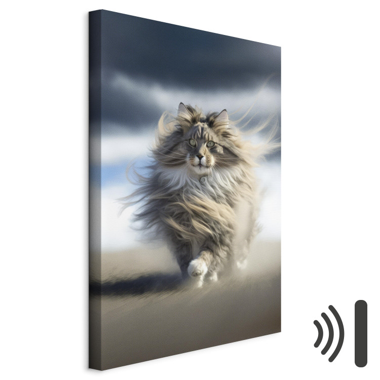 Canvas AI Maine Coon Cat - Strutting Animal With Flowing Hair - Vertical 150178 additionalImage 8