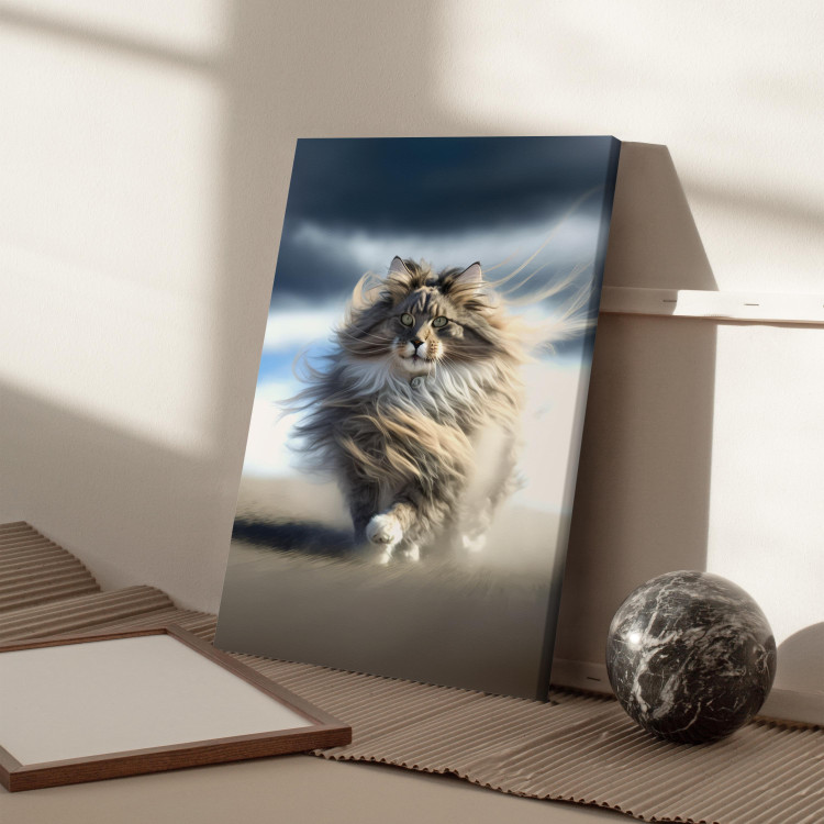 Canvas AI Maine Coon Cat - Strutting Animal With Flowing Hair - Vertical 150178 additionalImage 11