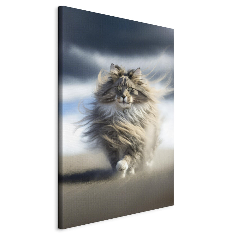Canvas AI Maine Coon Cat - Strutting Animal With Flowing Hair - Vertical 150178 additionalImage 2