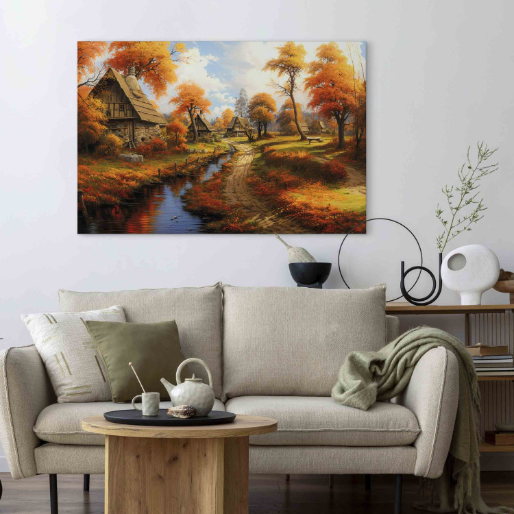 Canvas A Small Medieval Town - A Picture of the Polish Countryside During Autumn 151578 additionalImage 9
