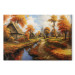 Canvas A Small Medieval Town - A Picture of the Polish Countryside During Autumn 151578