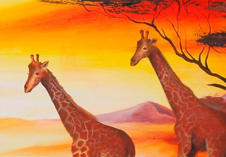 Canvas Wandering giraffes 49478 additionalImage 2