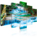 Canvas Art Print Blue Waterfall in Kanchanaburi, Thailand 58778 additionalThumb 2