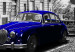 Canvas Print Car in Paris (1-part) Wide - Blue Car against Paris 107288 additionalThumb 5