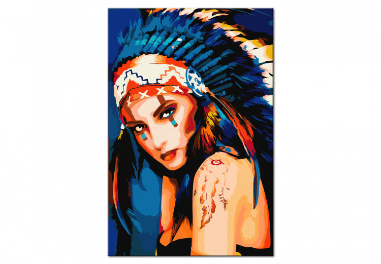 Paint by number Native American Girl 107488 additionalImage 4