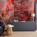 Modern Wallpaper Magma Red Metal 113988