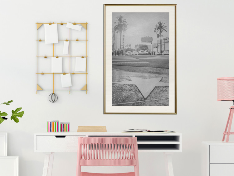 Poster Walk of Fame - black and white landscape of the famous street in Los Angeles 116488 additionalImage 21