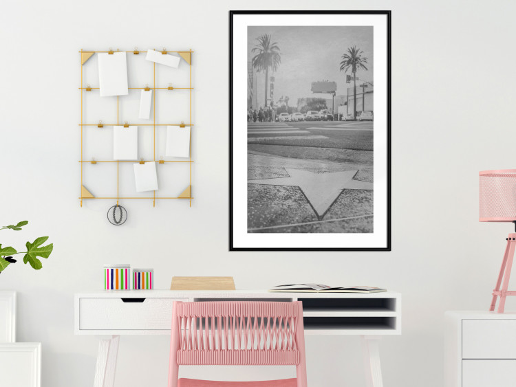 Poster Walk of Fame - black and white landscape of the famous street in Los Angeles 116488 additionalImage 6