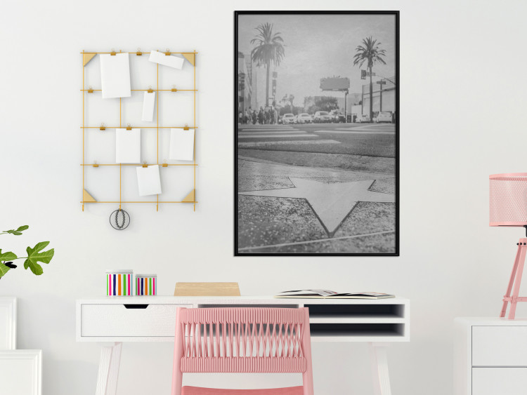 Poster Walk of Fame - black and white landscape of the famous street in Los Angeles 116488 additionalImage 5