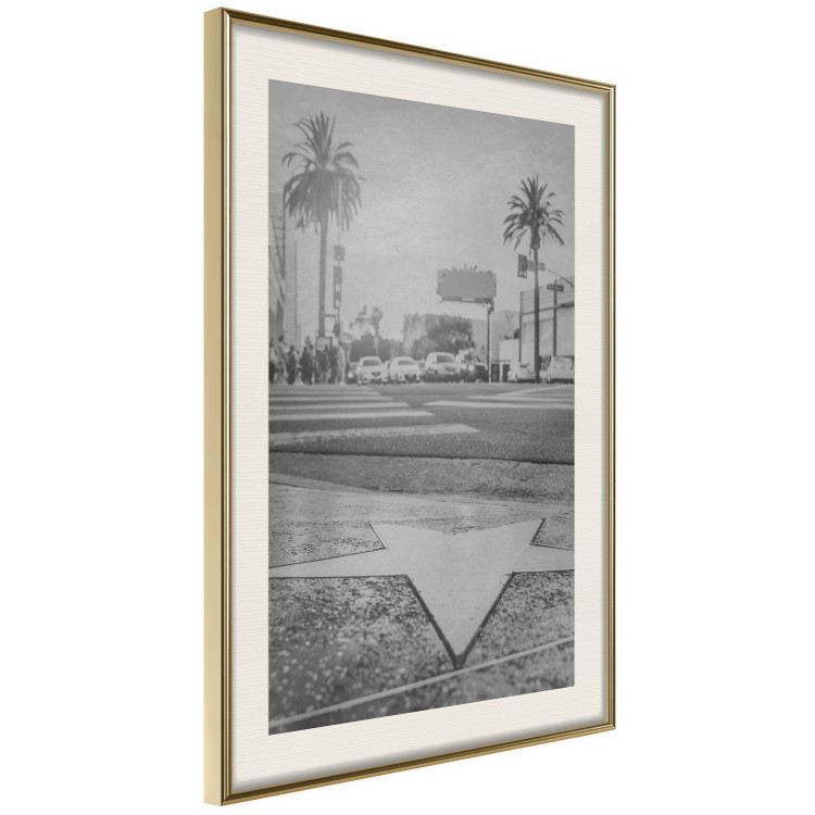 Poster Walk of Fame - black and white landscape of the famous street in Los Angeles 116488 additionalImage 2